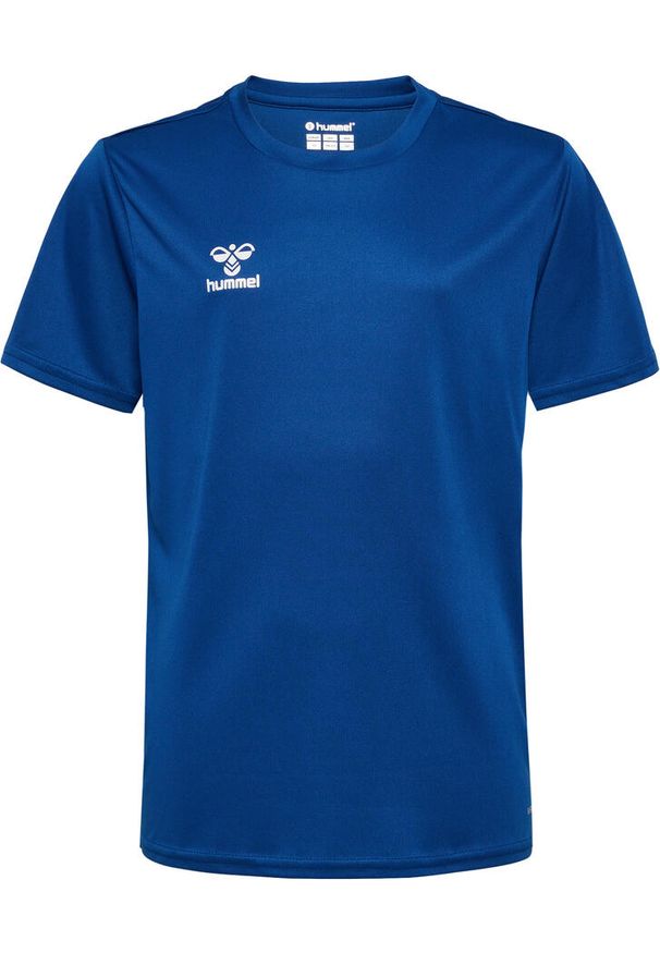 Hummel - Koszulka Poliestrowa Essential Jersey S/S Kids. Kolor: niebieski. Materiał: jersey, poliester