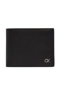 Calvin Klein Duży Portfel Męski Metal Ck Bifold 5Cc K50K512294 Czarny. Kolor: czarny. Materiał: skóra #1