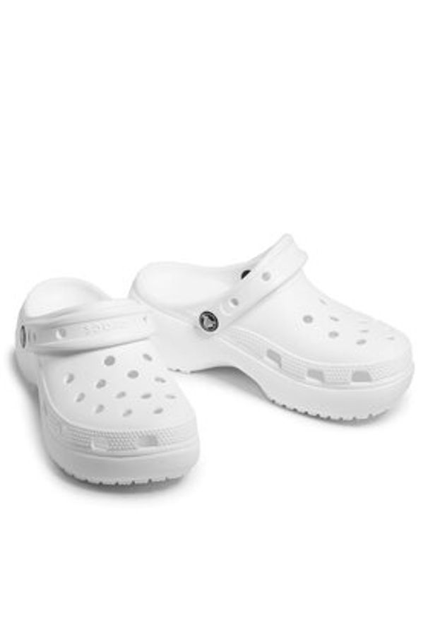 Crocs Klapki Classic Platform Clog W 206750 Biały. Kolor: biały. Obcas: na platformie