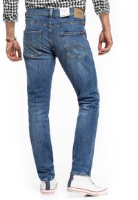 Mustang - MUSTANG VEGAS MĘSKIE SPODNIE JEANSOWE DENIM BLUE 1014037 5000 583. Okazja: na randkę, na co dzień. Długość: krótkie. Styl: elegancki, casual, klasyczny #8