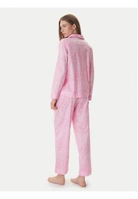 Lauren Ralph Lauren - LAUREN RALPH LAUREN Piżama ILN92499 Różowy Regular Fit. Kolor: różowy. Materiał: bawełna #3