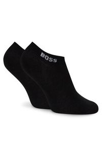 BOSS Zestaw 2 par niskich skarpet damskich 50502054 Czarny. Kolor: czarny. Materiał: bawełna, materiał