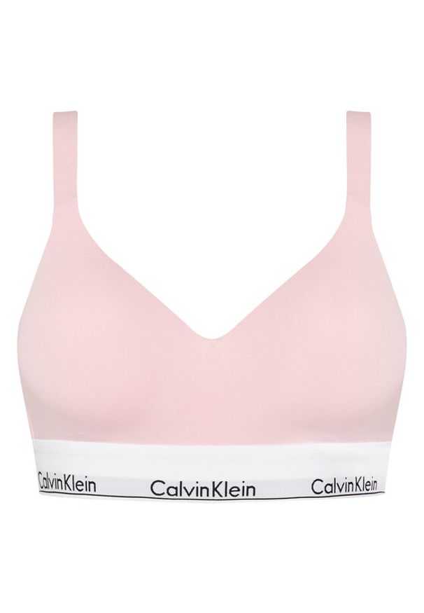 Calvin Klein Underwear Biustonosz top 000QF7900E Różowy. Kolor: różowy. Materiał: bawełna