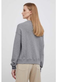 TOMMY HILFIGER - Tommy Hilfiger bluza bawełniana damska kolor szary melanżowa. Kolor: szary. Materiał: bawełna. Wzór: melanż. Styl: klasyczny #2