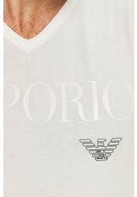 Emporio Armani Underwear - Emporio Armani - T-shirt 110810. Okazja: na co dzień. Kolor: biały. Materiał: dzianina. Wzór: nadruk. Styl: casual #4