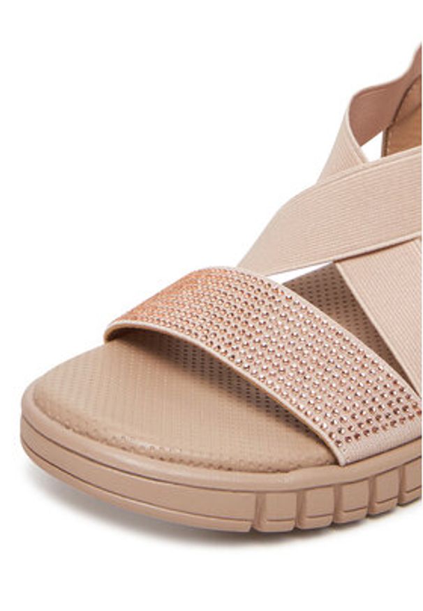 Clara Barson Sandały R24AW02800 Beżowy. Kolor: beżowy. Materiał: syntetyk, materiał