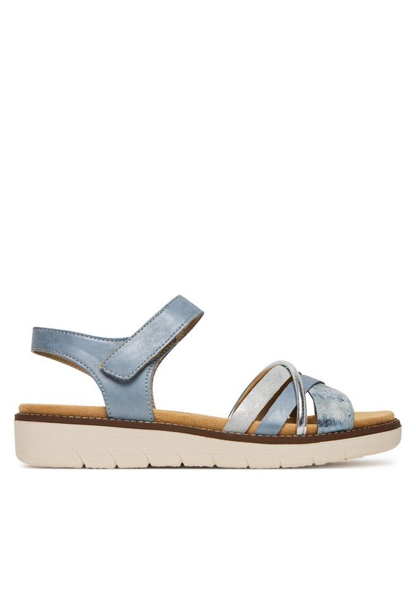 Sandały Remonte. Kolor: niebieski