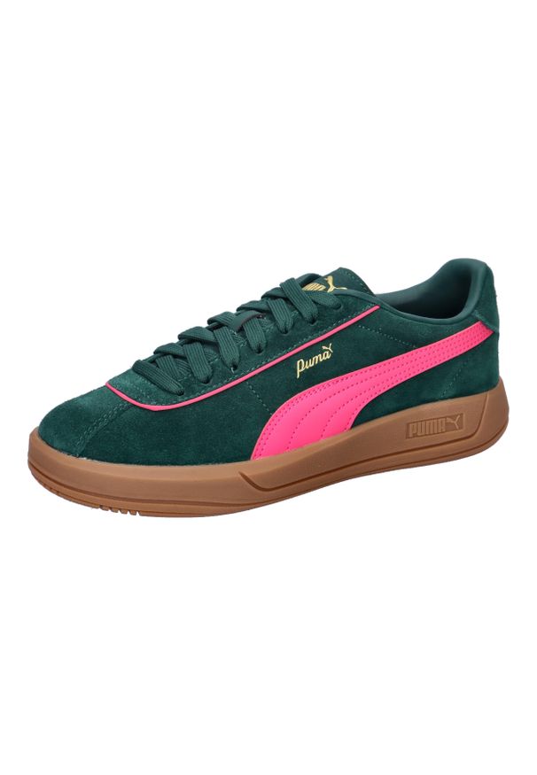 Puma Buty Club Klassika Sd 40071805. Kolor: zielony. Materiał: zamsz, materiał