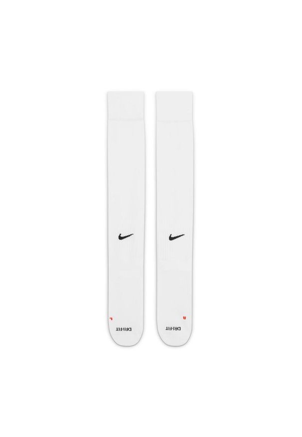 Getry piłkarskie dziecięce Nike Classic II. Kolor: biały. Materiał: nylon. Sport: piłka nożna