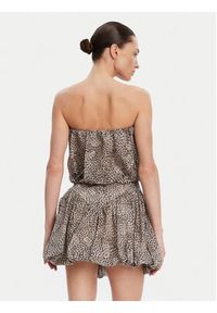 BARDOT Top Lissett Printed 59795TB Brązowy Relaxed Fit. Kolor: brązowy. Materiał: syntetyk