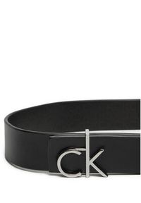 Calvin Klein Pasek Damski Ck Logo Reversible Belt 3.0 K60K613074 Czarny. Kolor: czarny. Materiał: skóra #4