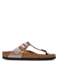 Japonki damskie Birkenstock Gizeh Bf Narrow. Kolor: brązowy. Materiał: materiał, skóra, syntetyk