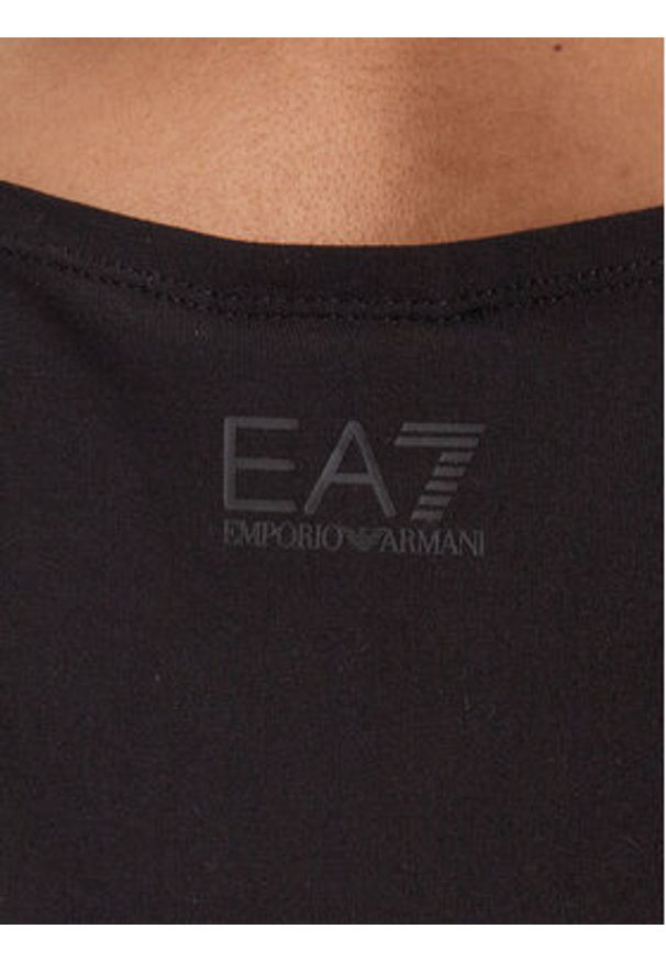EA7 Emporio Armani T-Shirt 7W000184 AF10373 UC001 Czarny Regular Fit. Kolor: czarny. Materiał: bawełna