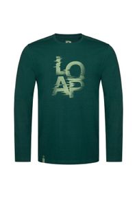 GLOMEX - Loap Altron Koszulka męska Zielona M — 98% bawełna. Kolor: zielony. Materiał: elastan, bawełna. Długość rękawa: długi rękaw. Długość: długie #1