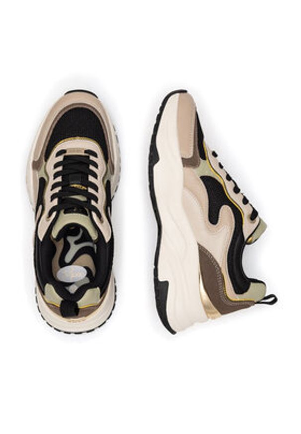 MEXX Sneakersy MI001009843W Czarny. Kolor: czarny. Materiał: skóra