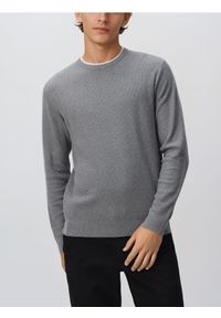 Reserved - Sweter z bawełną - szary. Kolor: szary. Materiał: bawełna #1