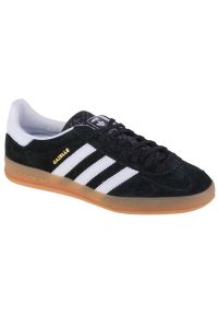 Adidas - Buty adidas Gazelle Indoor H06259 czarne. Nosek buta: okrągły. Kolor: czarny. Materiał: skóra, syntetyk, zamsz, guma. Szerokość cholewki: normalna. Model: Adidas Gazelle