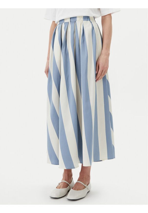 Weekend Max Mara Spódnica maxi Vidim 2515101062 Niebieski Regular Fit. Kolor: niebieski. Materiał: bawełna