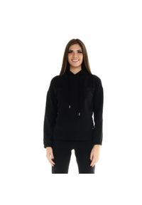 LEONE 1947 APPAREL - Damska bluza Leone z kapturem Basic. Typ kołnierza: kaptur. Kolor: czarny. Materiał: tkanina. Sport: fitness