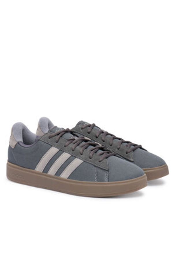 Adidas - adidas Sneakersy Grand Court 2.0 JS1702 Szary. Kolor: szary. Materiał: materiał