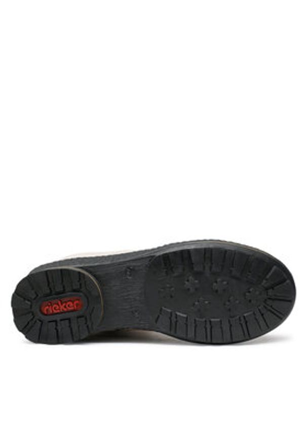 Rieker Trzewiki Z2405-60 Beżowy. Kolor: beżowy. Materiał: skóra