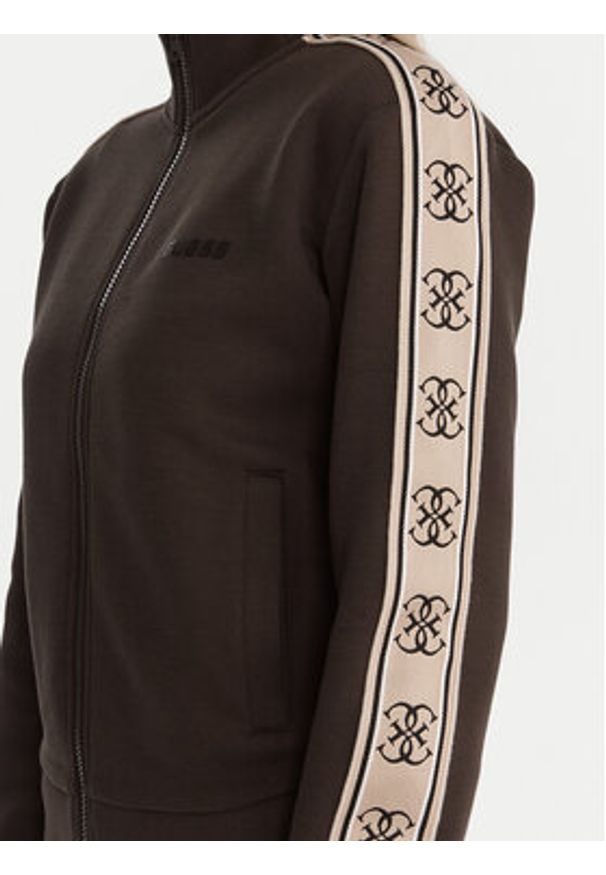 Guess Bluza V2YQ16 KB3P2 Brązowy Regular Fit. Kolor: brązowy. Materiał: syntetyk