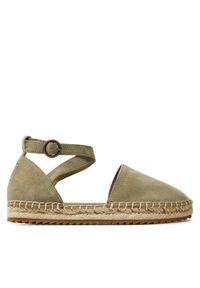 Marc O'Polo Espadryle 40315613802305 Khaki. Kolor: brązowy. Materiał: skóra, zamsz