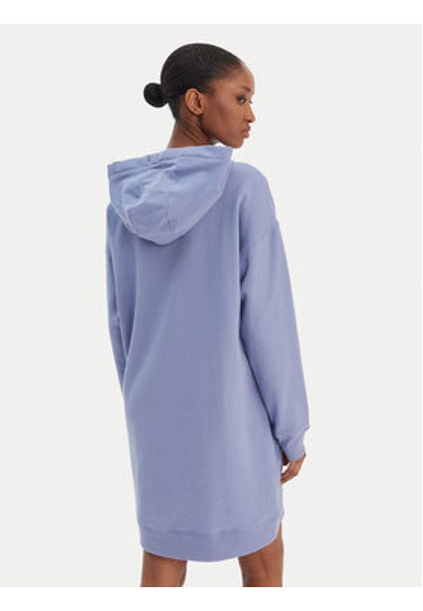 DKNY Sport - DKNY Sukienka dzianinowa DP6D4914 Niebieski Regular Fit. Kolor: niebieski. Materiał: bawełna