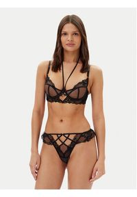Hunkemöller Stringi Amari 301043 Czarny. Kolor: czarny. Materiał: syntetyk #3