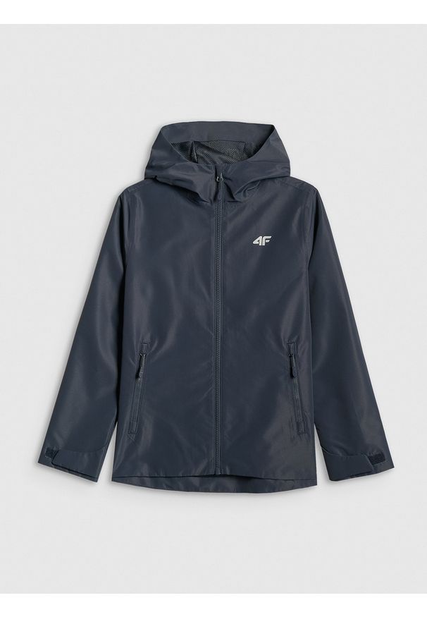 4f - 4F Kurtka przejściowa membrana 5000 dziecięca - granatowa 158 (12-13 lat). Kolor: niebieski. Sezon: lato