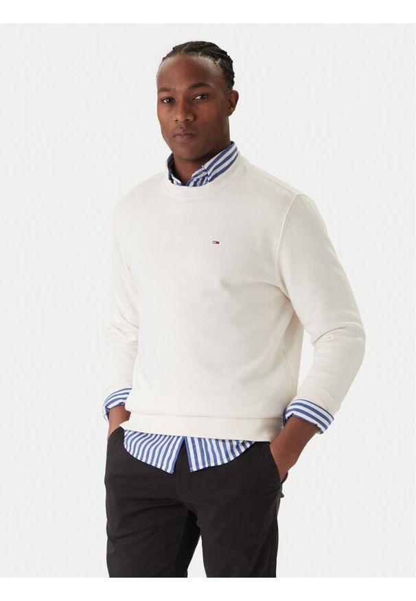 Tommy Jeans Bluza DM0DM20741 Écru Regular Fit. Materiał: bawełna