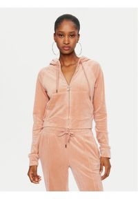 Juicy Couture Bluza Madison JCWA122001 Beżowy Slim Fit. Kolor: beżowy. Materiał: syntetyk