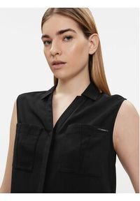 Calvin Klein Koszula K20K207031 Czarny Regular Fit. Kolor: czarny. Materiał: syntetyk #2