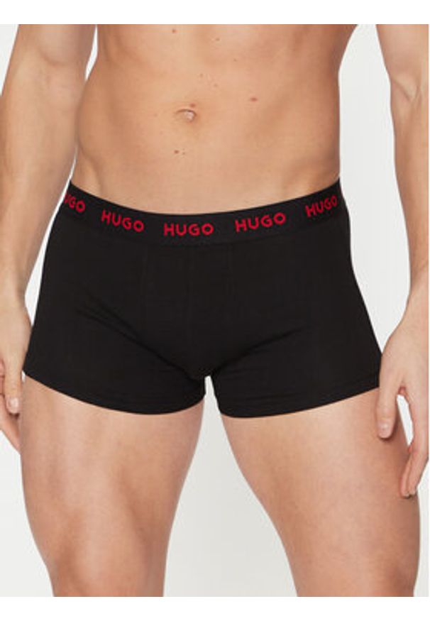 Hugo - HUGO Komplet 3 par bokserek 50532550 Czarny. Kolor: czarny. Materiał: bawełna