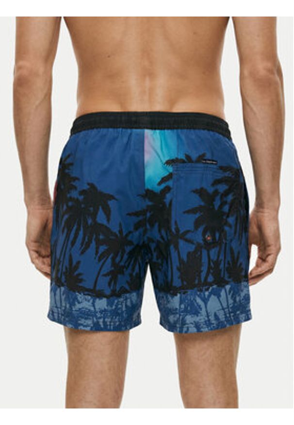 Quiksilver Szorty kąpielowe Everyday Printed Volley 15 EQYJV04219 Niebieski Regular Fit. Kolor: niebieski. Materiał: syntetyk