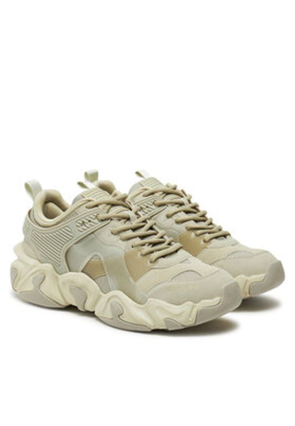 Guess Sneakersy FMPCES PEL12 Beżowy. Kolor: beżowy. Materiał: materiał