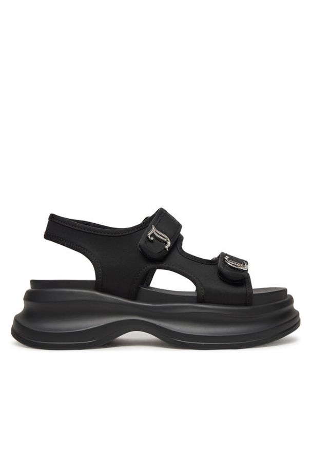 Juicy Couture Sandały WSS21516-01 Czarny. Kolor: czarny. Materiał: materiał
