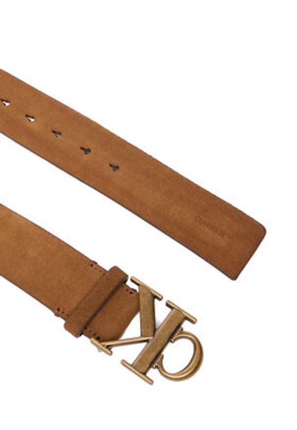 Calvin Klein Pasek Męski LV04D7084G Brązowy. Kolor: brązowy. Materiał: skóra, zamsz
