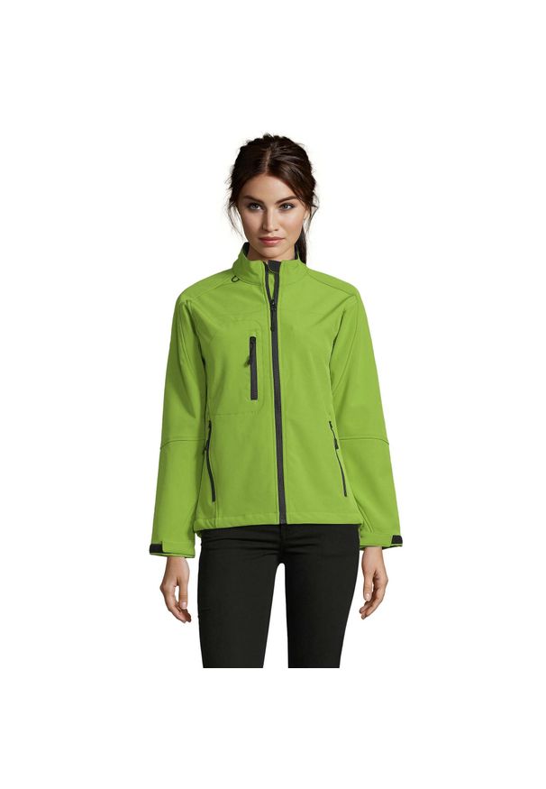 SOL'S - Kurtka Damska Roxy Soft Shell. Kolor: zielony