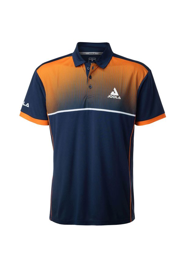 JOOLA - Polo Joola Edge. Typ kołnierza: polo. Kolor: wielokolorowy, niebieski, pomarańczowy. Styl: elegancki