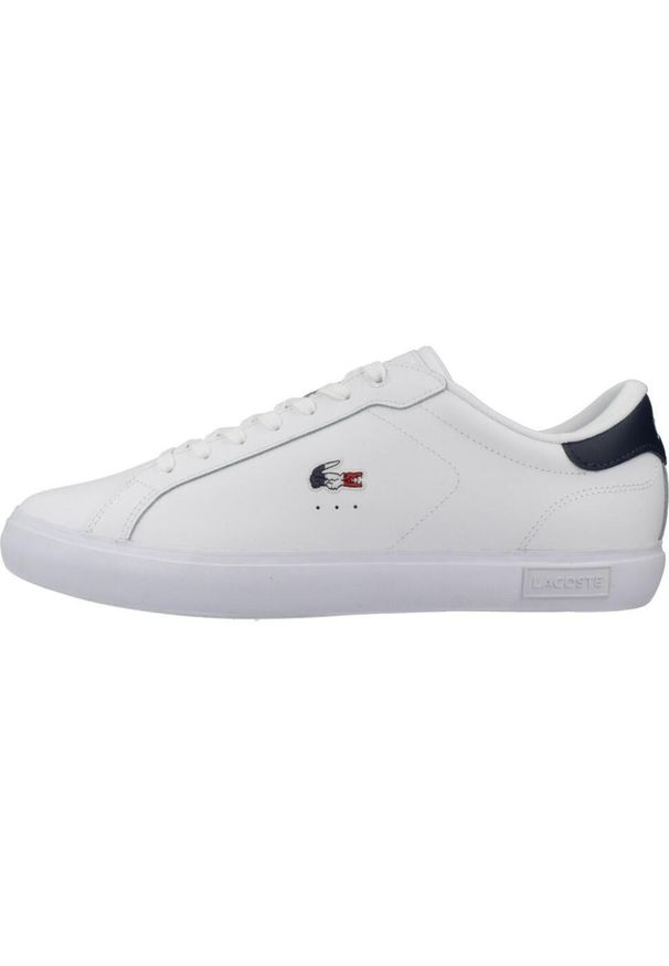 Tenisówki Lacoste Model Powercourt Kolor Biały. Kolor: biały. Materiał: tkanina, skóra
