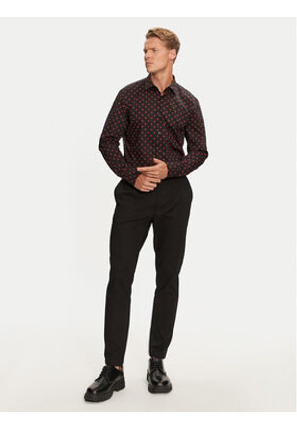 Hugo Koszula Kenno 50527863 Czarny Regular Fit. Kolor: czarny. Materiał: bawełna