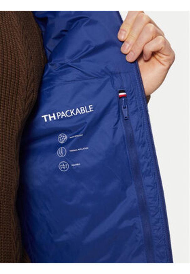 TOMMY HILFIGER - Tommy Hilfiger Kamizelka MW0MW37677 Niebieski Regular Fit. Kolor: niebieski. Materiał: syntetyk