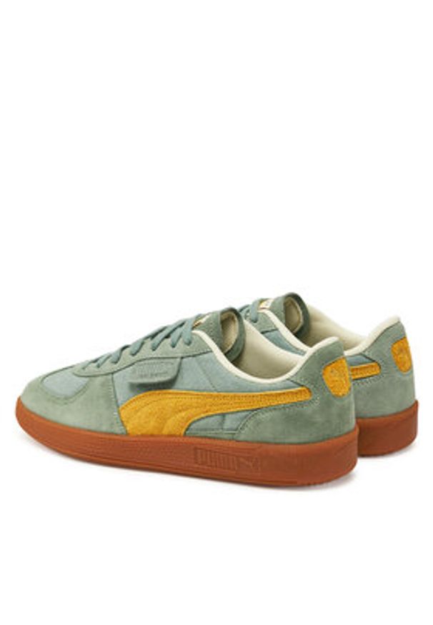 Puma Sneakersy Palermo Weathered 401722 01 Zielony. Kolor: zielony. Materiał: zamsz, skóra