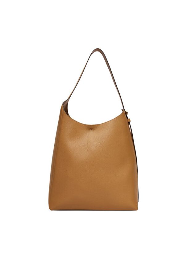 Tory Burch Torebka Romy Hobo 170964 Brązowy. Kolor: brązowy. Materiał: skórzane