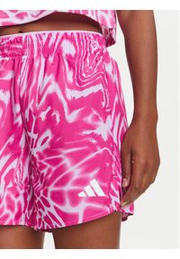Adidas - adidas Szorty sportowe Train Essentials Allover Print Workout JE8692 Fioletowy Regular Fit. Kolor: fioletowy. Materiał: syntetyk. Wzór: nadruk