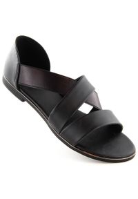 Sandały damskie wsuwane z gumką czarne Jezzi 3882. Zapięcie: bez zapięcia. Kolor: czarny #5