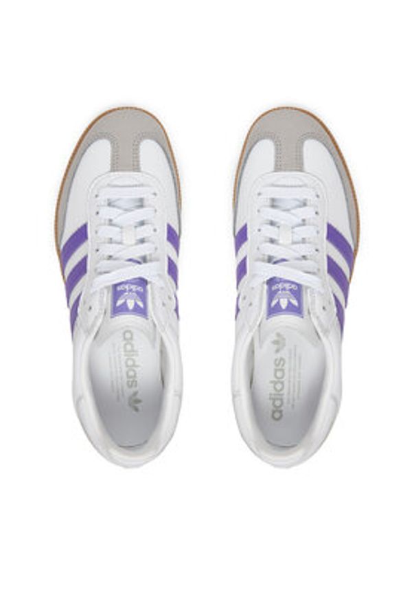 Adidas - adidas Sneakersy Samba Og W IH9058 Biały. Kolor: biały. Materiał: skóra