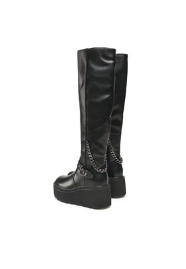 Jenny Fairy Kozaki LS5796-08 Czarny. Kolor: czarny. Materiał: skóra