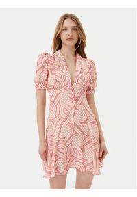 Silvian Heach Sukienka letnia Lapug GPP25364VE Różowy Regular Fit. Kolor: różowy. Materiał: wiskoza. Sezon: lato